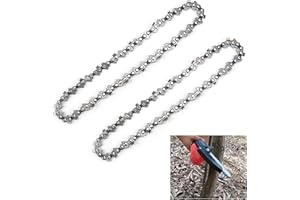 BIGCHEER 2pcs chaînes de remplacement pour 6 pouces mini tronçonneuse electrique, chaine tronconneuse chaine 6 pouces 36 maillons d'entraînement, Pas de 1/4"