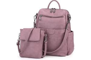 UTO Femme Sac à Dos avec Sangle Multi Poches Bien Organisé Similicuir Doux Vogue Elégant Fashion Cuir Synthétique