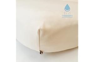 ‎ÜNEEQBABY ÜneeQbaby Wasserdichtes, voll ausgestattetes Bettlaken - Bio-Baumwolle, Oeko-TEX Klasse I-Zertifiziert, Matratzenbezugschutz für Babybett, Kleinkind und Kinderbett