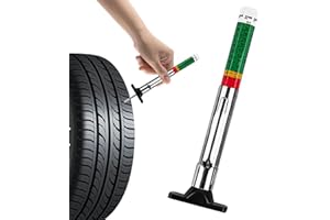 GARZENTH Tyre Thread Depth Gauge UK, Color Coded Car Tread Depth Gauge Measurement Tool in 25mm/32nds(size:1pc)