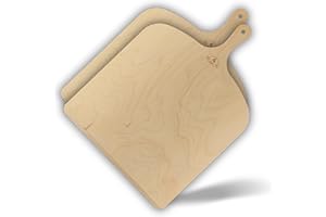 Leo and Gio Pelle A Pizza 30 Cm Pelle Pizza Bois Petite Pour Four Barbecue Pelle À Pizza Accessoire De Cuisine Pour Pizza Pain (XL - 37 X 50, 2)