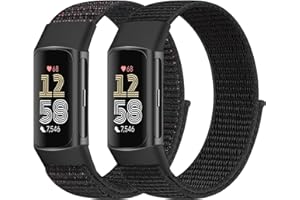 Bcuckood Nylonowa opaska do zegarka, kompatybilna z Fitbit Charge 6/Fitbit Charge 5, dla kobiet i mężczyzn, nylonowa, sportowa bransoletka Solo Loop, do zegarka na rękę Fitbit Charge 6/Fitbit Charge