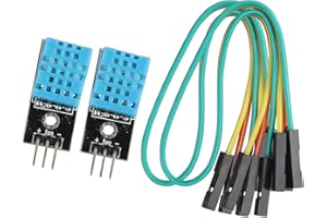 HALJIA 2Pcs DHT11 Digital Temperature Humidity Sensor Module Compatible with Arduino