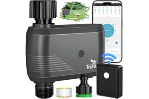 TRJZWA Bewässerungscomputer WLAN für Gartenbewässerungssysteme,Garten Smart Bewässerung Automatische Bewässerung für Balkon Pflanzen Bewässerung,2024 WiFi Bluetooth Distanz bis zu 60m