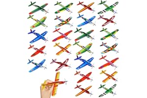 YEAPEAK Styroporflieger Set, Gemischte einzeln verpackte Gleitflugzeuge, Styroporgleiter Gleiter Flieger Wurfgleiter, Klassiker Mitgebsel für den Kindergeburtstag, Ideal für Flugbegeisterte (24 Stücke)