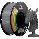 Resmi Creality Upgrade Ender 3D Yazıcı Filamenti, Gri PLA+ Filamenti 1,75 mm, 1 kg Makara (1,0 kg), Doğruluk +/- 0,02 mm, 3D 