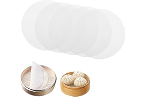 CLYDEWY 5pcs Silicone Steamer Mat 8 Inch Non-Stick Mats for Dumplings Buns Cooking Dim Sum 20cm Bamboo Steamer Mat for Home Kitchen Cooking Reusable Steamer Liners Round Mesh Pads