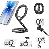 ULANZI ST-10 Supporto In Metallo Per Smartphone, Treppiede Con Rotazione 360° E Doppia Slitta Fredda