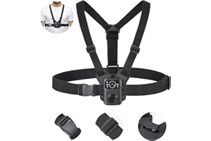 BOBLOV Body Camera Harness Bodycam Vest Chest Mount for All Body Cams, Dual Shoulder Strap with Adjustable Size, Hands-Free Strap for Strafverfolgung, Video Record