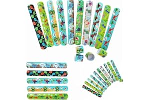 AUKCHERIE Slap Bracelets à Claquer pour l'anniversaire Anniversaire Enfant Parti Sac Remplisseurs Cadeau Party Favors pour Filles Garçons