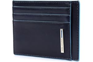 Piquadro Blue Square Porta Carte di Credito in Pelle Compatto