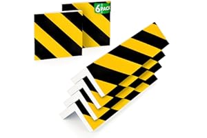 NURADA Paracolpi Garage. Protezione Portiere Auto. Pack 5. Paracolpi Portiere Auto. Paraspigoli Angolari. Angolari per Muro. Paraspigoli Gommapiuma. (4 unità 40x20x2cm + 2 unità 20x20x2cm) (Giallo)