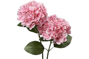 ‎BRIFUL Künstliche Hortensie Blumen Real-Touch Kunstblumen Wie Echt Hydrangea Kunstzweige Blumengesteck für Bürotischen, Hotels, Rezeptionen, Wartezimmer, Esstische, Cafes Dekoration, 2 Stück
