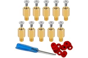 KITNISH M.2 SSD NVMe Montage Schrauben Set,M.2 SSD Schraubenset PC-Motherboard Computerschrauben für MSI und Gigabyte M2 Nvme SSD (M SI & G IGABYTE)