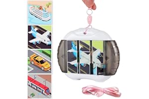 Sanfant Rotierendes Puzzle ab 1 2 3 4 5 6 mit Lanyard 9 Teile Reisespiele Flugzeug Autofahrt Hochzeit Demenz Restaurant Beschäftigung Lernspiele Knobelspiele Geschenk Junge Mädchen, Verkehrsmittel