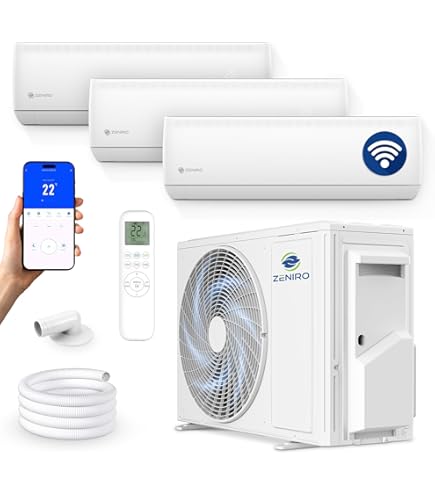 Green Electric Plus Klimaanlage 3-in-1 Split System - 18000+9000+9000 BTU WiFi A++