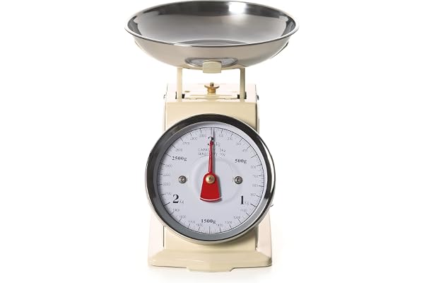 Excelsa Vintage Crème Balance de Cuisine 3 kg/10g