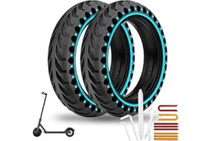 HAONAIMO Pneu Plein Trotinette Electrique 8.5 Pouces pour Xiaomi Pro 2/M365/1S/Essential, 8 1/2 x2 Pneu de Rechange Solide, Anti Dérapant Anti Crevaison