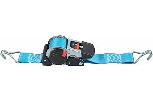 Connex Spännrem – ett stycke – 4,5 m x 50 mm – 1 500 kg maximal lastkapacitet – automatisk upprullning – med spännspärr och s