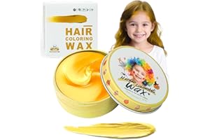 HUMSUBY Blonde Temporary Hair Colour for Children, Gold Instant Hair Dye for Women, Men, Blonde Colour, Hairstyle Pomade, Girls Styling Hair Dyeing Cream, Hair Wax Mud for Party, Cosplay, Halloween