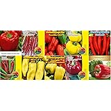 Paprikasamen Set 10 Sorten Paprika Saatgut Samen Mix Feher Yolo California Wonder