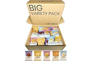 Border Biscuits Variety Pack Gift Set Hamper, 30 Biscuits (3 Packs of Five Different Blends, Each Pack 2 Biscuits) in StormBrew Gift Box
