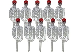 Almost Off Grid 10 Bubbler Airlocks for Homebrewing Making Cider, Wine, Mead, Beer and Fermentation