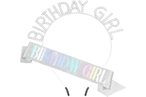 Psxuie Birthday Girl,Coroncina Compleanno,Corona Regina,Corona,Corona Compleanno,Tiara,Coroncina,Fascia Di Buon Compleanno,Cerchietti Per Capelli Con Corona Di Compleanno,Fascia Compleanno Donna