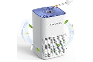 Kitcanis Air Purifier for Home Bedroom, H13 Ture HEPA Filters with Aromatherapy Diffuser, Quiet Sleep Mode, Air Cleaner Reduce 99.97% of Smoke Pollen Odor Dust