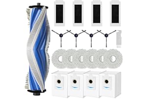 SpeHiate Accessori di Ricambio per ECOVACS DEEBOT T30S/ T30S PRO Aspirapolvere Robot, Kit con 1 Spazzola Principale, 4 HEPA Filtri, 6 Panni, 4 Sacchetti Polvere, 4 Spazzole Laterali