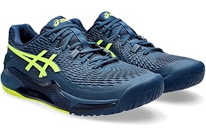 ASICS Resolution 9 Uomo Uomo Scarpe da Tennis Bianco Turchese