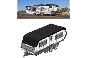 SUPAREE Motorhome Top Covers Caravan Cover Waterproof Caravan Roof Cover Universal for Summer UV Protection 210D Oxford Cloth with Reflective Strips 9 x 3m