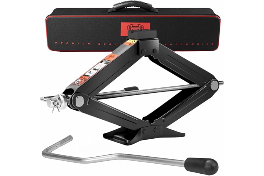 Heyner UltraLift L Premium Car Scissor Lift Jack 2 Ton Lifting Breakdown Tool