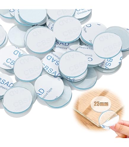 HJIAMA 100 Stück Abstandshalter 25×2mm - Transparente Gummipuffer Selbstklebend