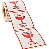 Ready Broken Label, 250 Pieces Stickers in Fragile Label 70mm x 80mm Roll, Decal Security Label For Box, Attention Broken