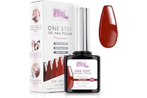 PICS NAILS TIRA FUORI LE UNGHIE Smalto Semipermanente Unghie One Step Uv/Led 10 ml - Rosso Sangue - Smalto Unghie Gel - Unghie Subito Brillanti Con o Senza Base e Top Coat