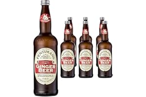 Fentimans Ginger Beer - Botanically Brewed Soft Drink - Exquisitely Crafted & Refreshing Soft Drinks - Gluten-Free and Vegan Friendly Soft Drinks - 6 x 750 ml Bottles