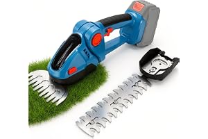 ANEELV 2-i-1 batterihäcktrimmer med 12 cm och 9 tum växelhuvuden – kompatibel med Makita 21 V, borstlösa grässax och busksax