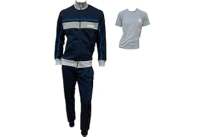 Lotto Tuta Uomo Invernale in Felpa GARZATA + T-Shirt/Boxer Omaggio Tuta Sportiva Uomo Tuta Uomo Cotone Felpato Tuta Uomo Completa L100