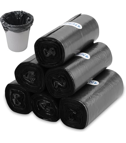 Gitany Sachet Poubelle, Cordon De Serrage Sac Poubelle, 40L, 125 Sacs