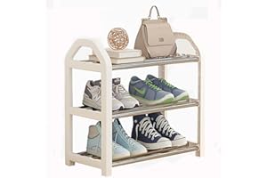 NIAWECAN Piccola scarpiera a 3 ripiani, mini organizer per scarpe, scarpiera per bambini, portascarpe per bambini, organizer per armadio, ingresso, corridoio, 42 x 19 x 43 cm