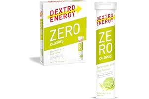 ‎DEXTRO ENERGY Dextro Energy - Elektrolyte ohne Zucker - Lime Flavour - 1141 mg Elektrolyte, 60 Brausetabletten für Alltag und Sport, Magnesium, Calium, Calcium, Chlorid, Natrium, zuckerfrei, 3er Pack