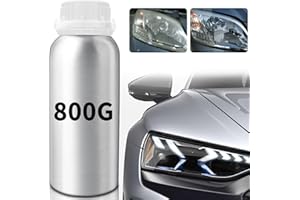 ELF-GRETTER 800ML Liquido di Rinnova Fari Auto, Kit Lucidatura Fari Auto, Liquido de Lucida Fari per Riparazione di Fanali Fari Ingialliti Opacizzati