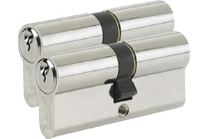 Yale B-ED4545KA-SNP - Euro Cylinder Lock - Keyed Alike - 45/45 (100mm) / 45:10:45 - Nickel Finish - Standard Security - 2 Cylinders - Polybag