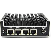 Protectli Vault FW4B - 4 Port, Firewall Micro Appliance/Mini PC - Intel Quad Core, AES-NI, 8GB RAM, 120GB mSATA SSD - Compati