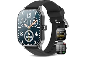 Marsyu 2024 Nuovo Smartwatch Uomo con Glicemia, 2,1" Orologio Fitness con 24/7 Monitor Temperatura Corporea Sonno e Cardiofrequenzimetro, SpO2, 100+modalità Sport, Orologio Sportivo IP67 iOS Android