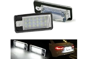 Pulchra License Number Plate Light LED Rear Number Plate Light For Audi A3 S3 A4 S4 A6 S6 A8 Q7 2Pcs