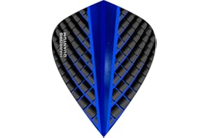Darts Corner Harrows Quantum Dart trajets – 100 Micron – Kite – Effet 3D – Bleu foncé – 10 Ensembles (30)