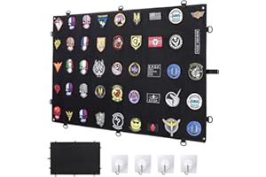 ComPDCVD Patches Aufhänger Patchwand Klett Groß 110x70cm Klettwandfläche Patches Falten Platten klettwand Patch Zeigt Nylon Taktisch Militär Patch Organizer Inhaber Display Board für Armeeangehörige