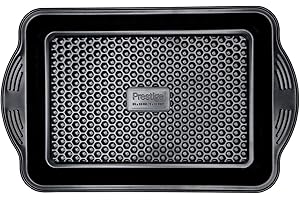 Prestige Aerolift Roasting Tray Non Stick, Dishwasher Safe Oven Tray with Large Handles, Durable Carbon Steel Roasting Tin, 33 x 23 x 5 cm, 9" x 13"